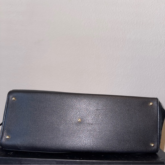 Authentic Vintage Gucci Diana Black Suede Bamboo Tote - Picture 7 of 16